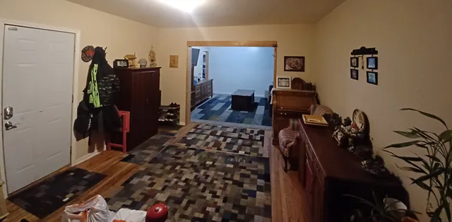 a room with storage and utility