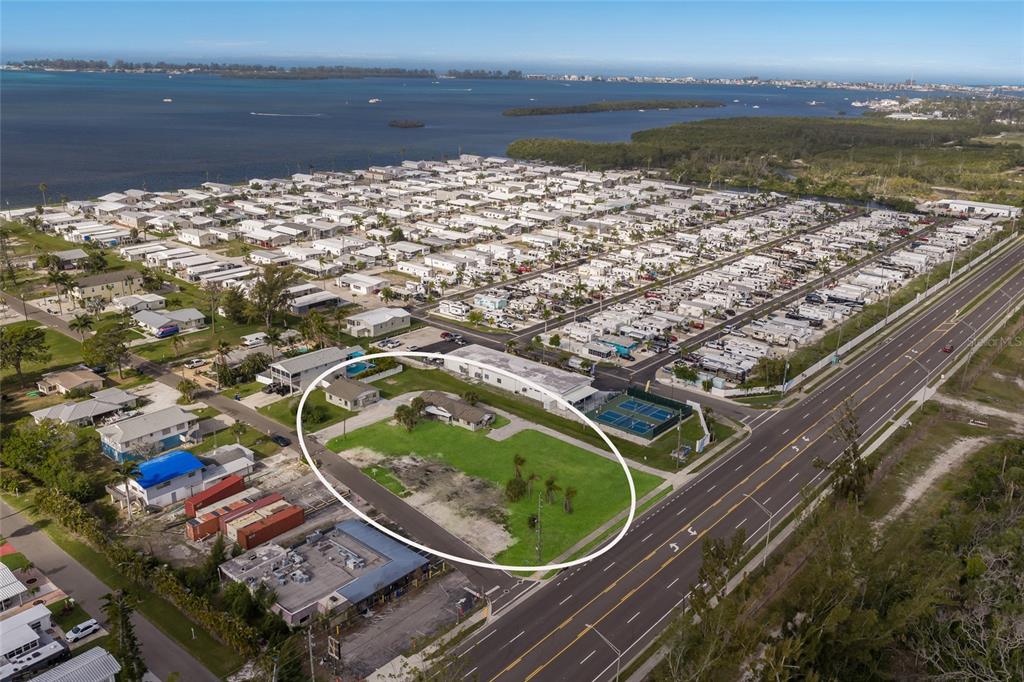 a view of a lake from a balcony