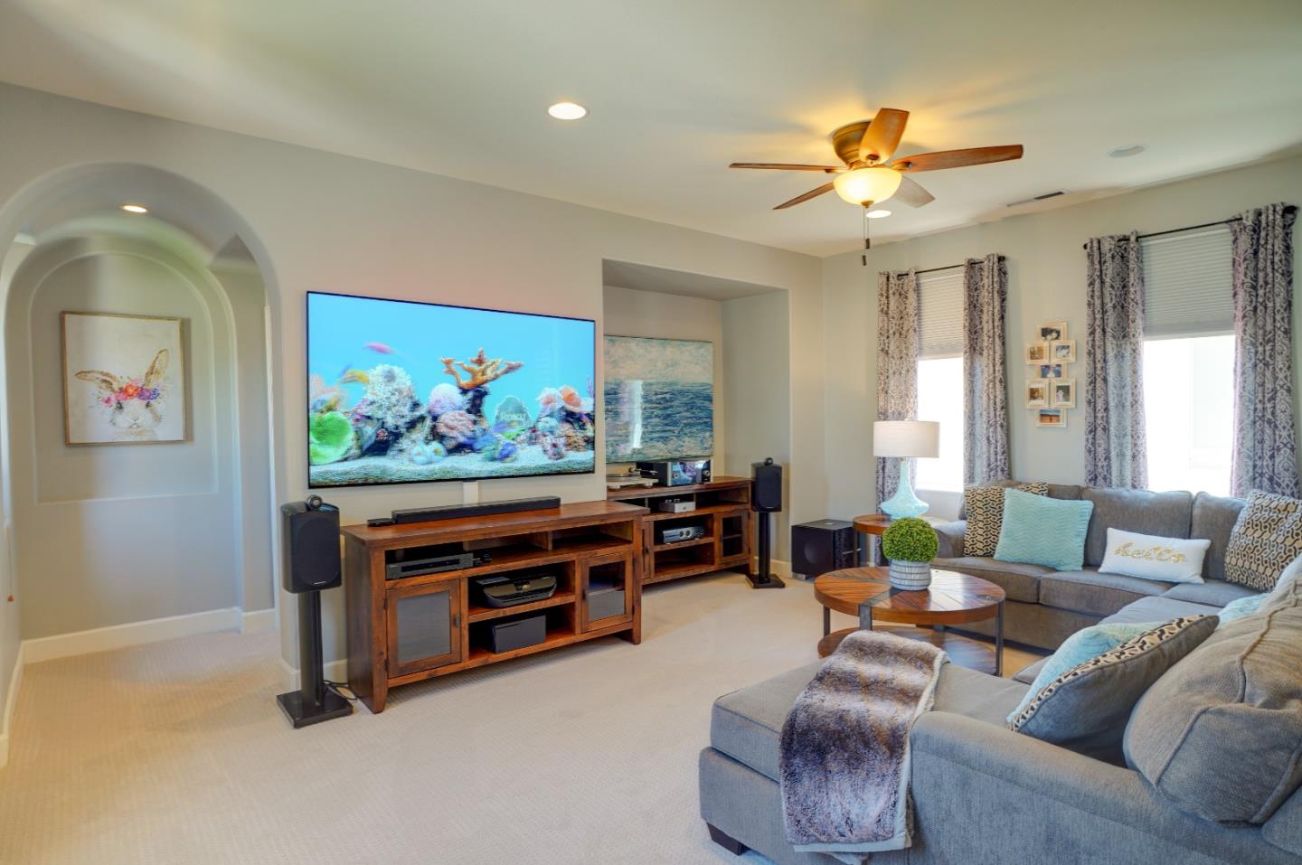 2860 Club Drive Gilroy, CA 95020 - Photo 51 of 87 a living room with furniture and a flat screen tv
