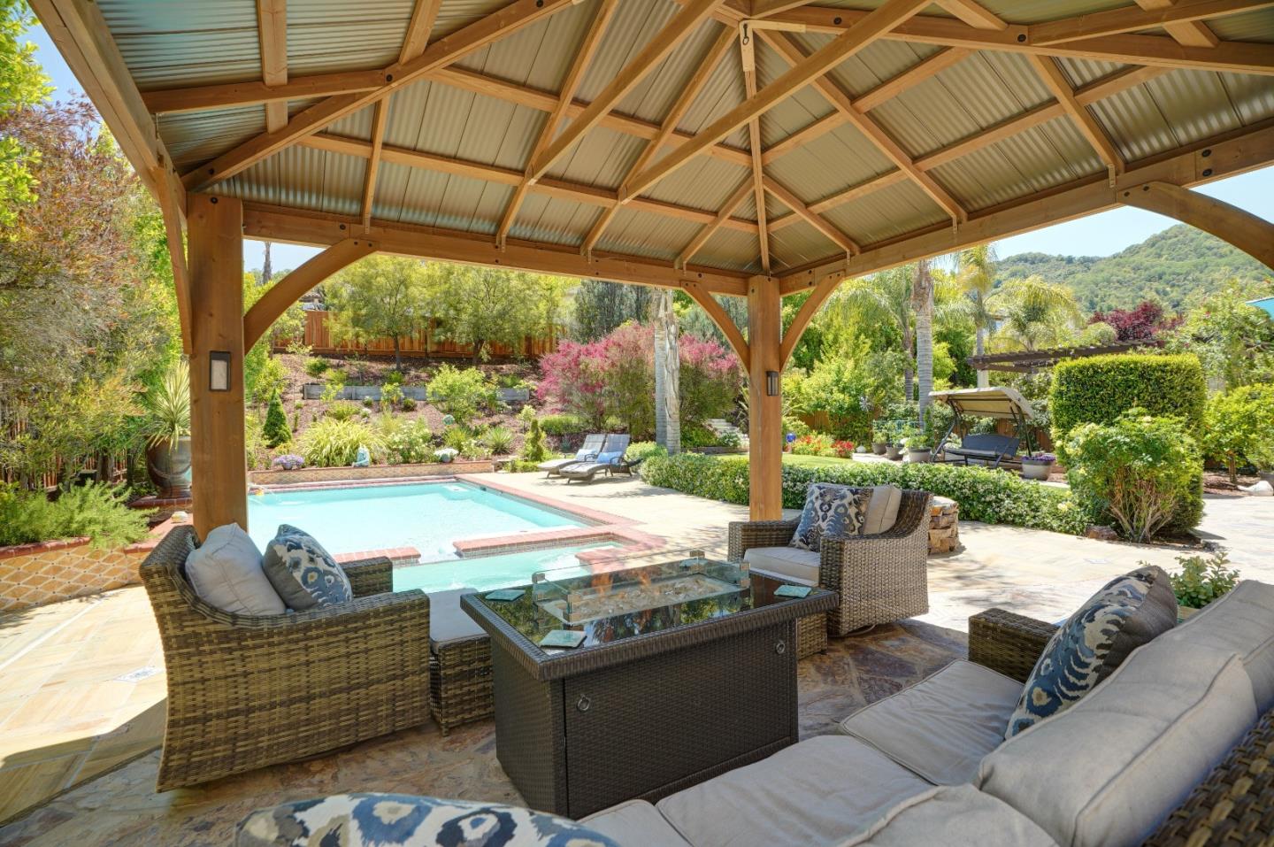 2860 Club Drive Gilroy, CA 95020 - Photo 70 of 87 a outdoor living space with furniture and garden view