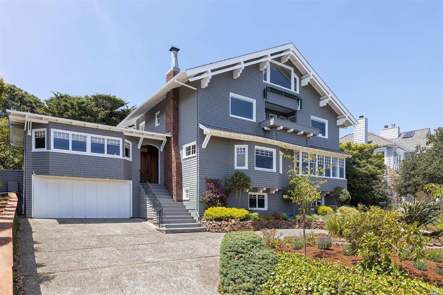 22 Sunshine Avenue Sausalito, CA 94965 - Photo 1 of 1 a front view of house with outdoor space and seating area
