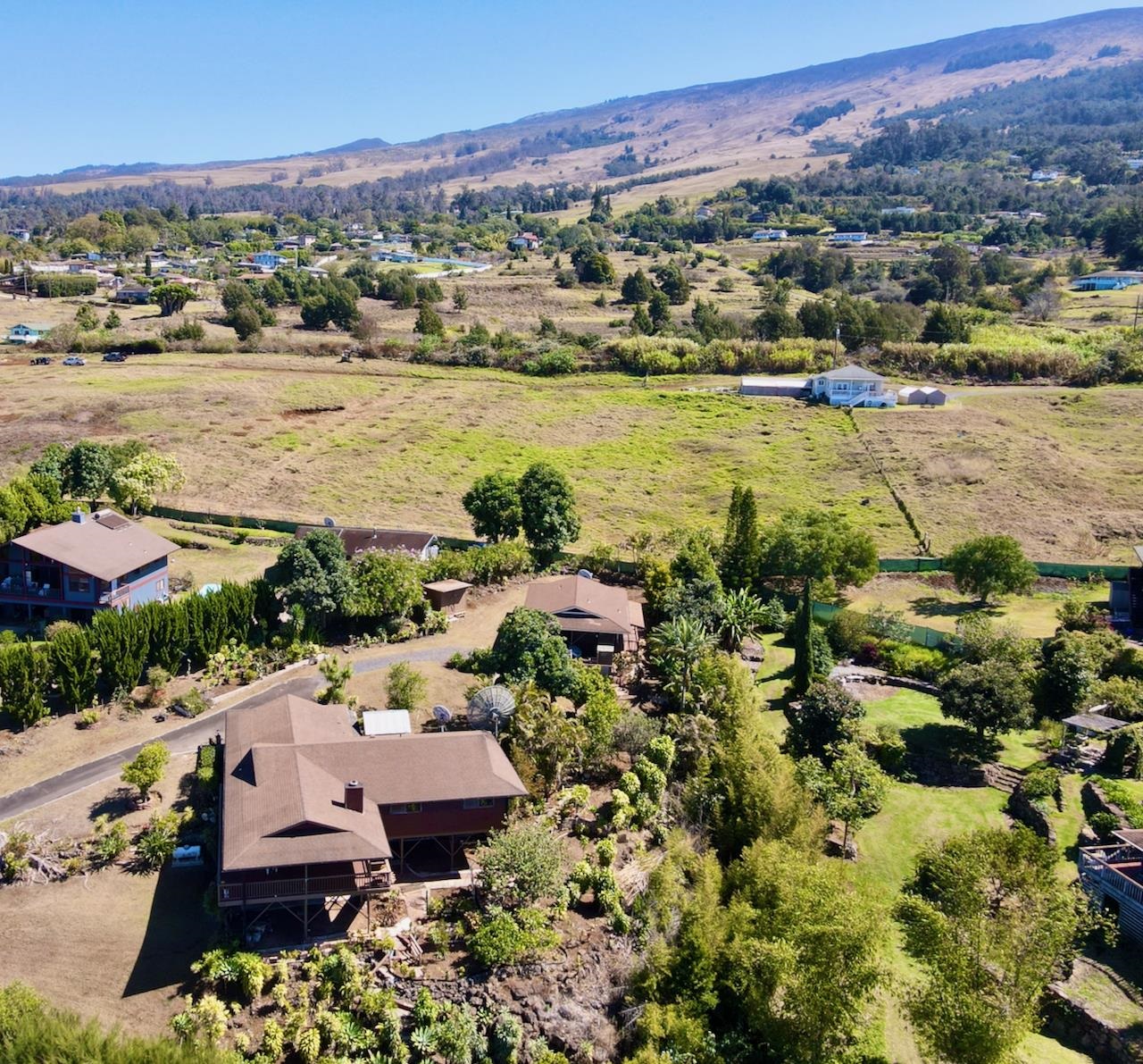 77 Kahoea Place Kula, HI 96790 - Photo 37 of 44 an aerial view of residential houses with outdoor space