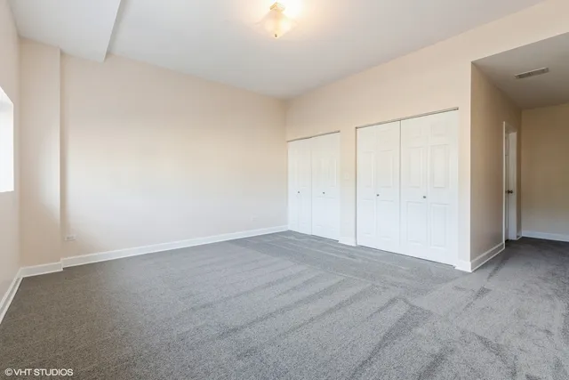 an empty room with an entryway