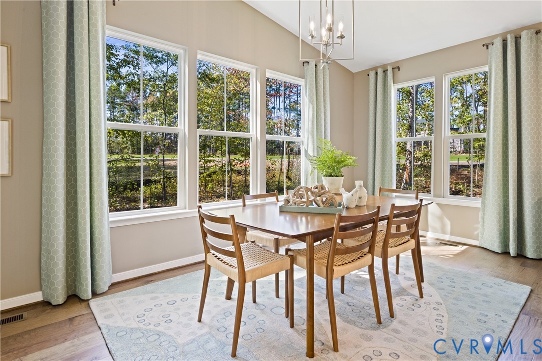 979 Charlemagne Road Midlothian, VA 23114 - Photo 20 of 50 a view of a dining room with furniture window and outside view