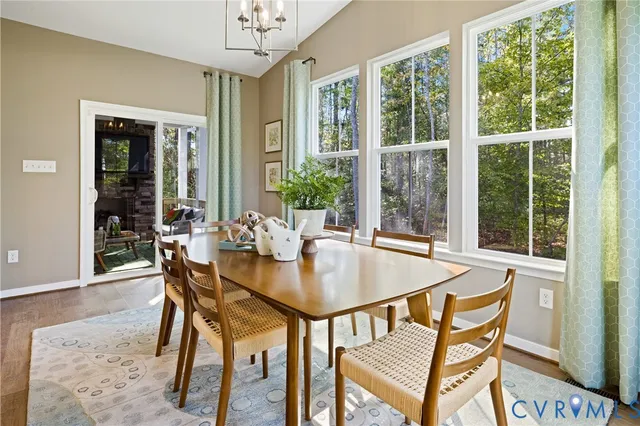 a room with table and chair