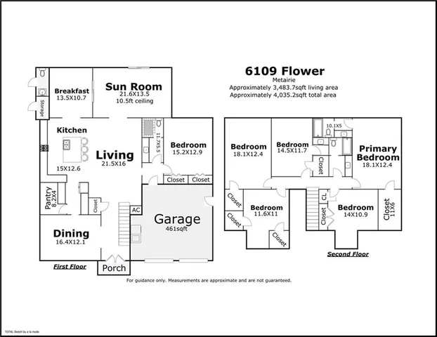 $675,000 | 6109 Flower Drive, Metairie, LA 70003