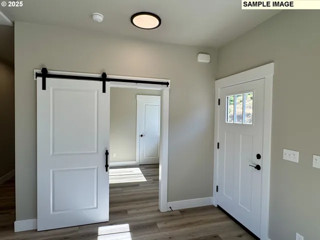 a view of an empty room