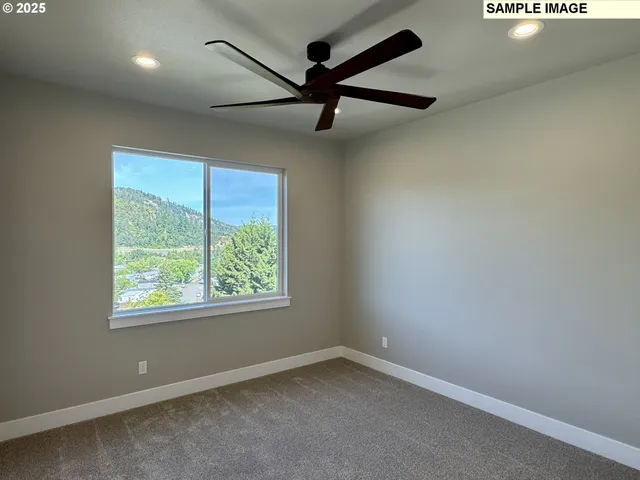 en empty room with windows