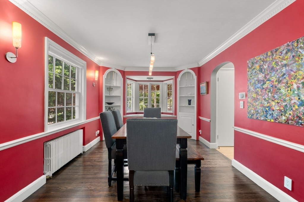 30 Nickerson Road Newton, MA 02467 - Photo 10 of 38 a view of a dining room with furniture window and wooden floor