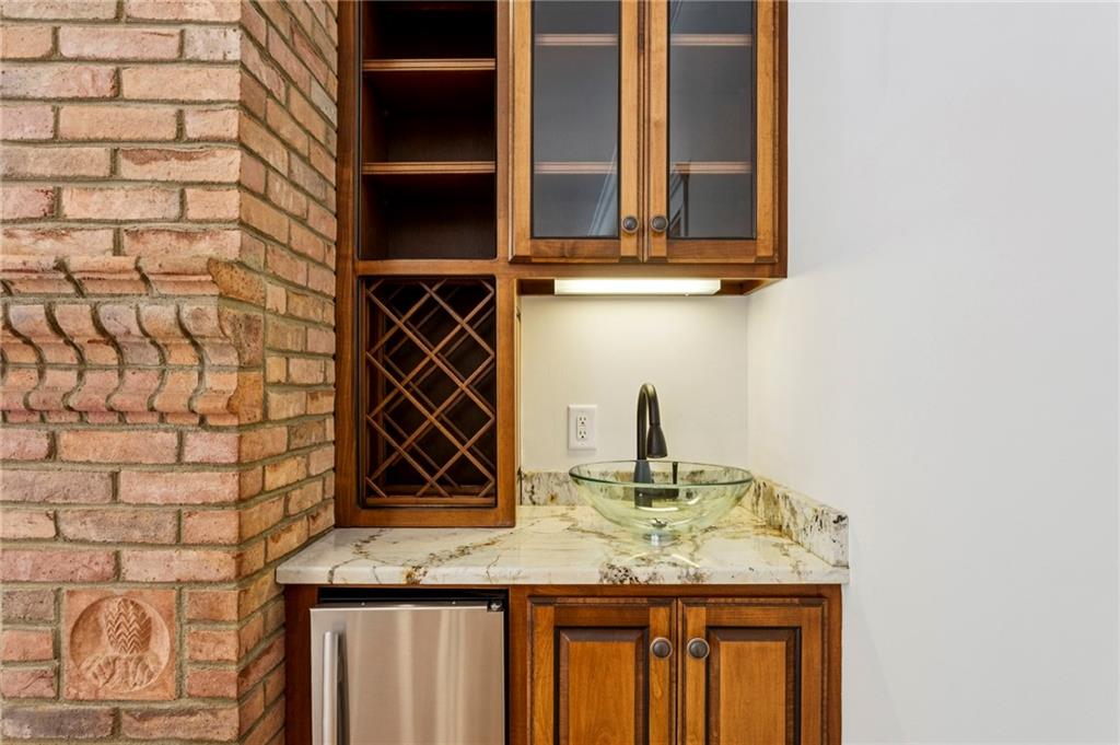 2115 Euharlee Road Taylorsville, GA 30178 - Photo 29 of 66 a bathroom with a granite countertop sink and a mirror