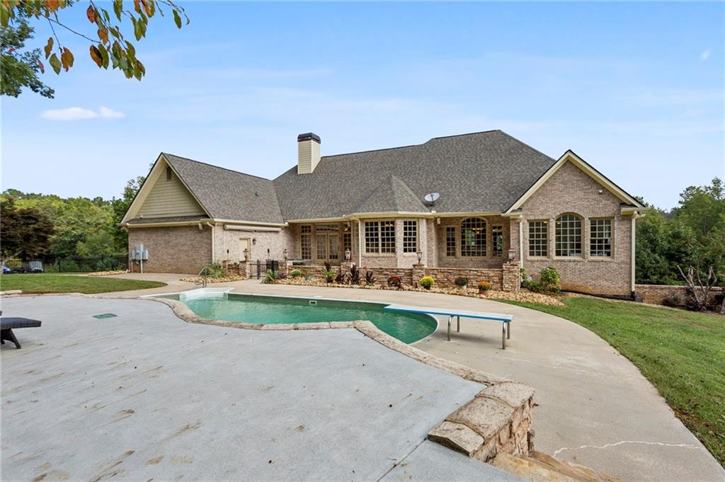 2115 Euharlee Road Taylorsville, GA 30178 - Photo 63 of 66 a front view of house with yard and outdoor seating