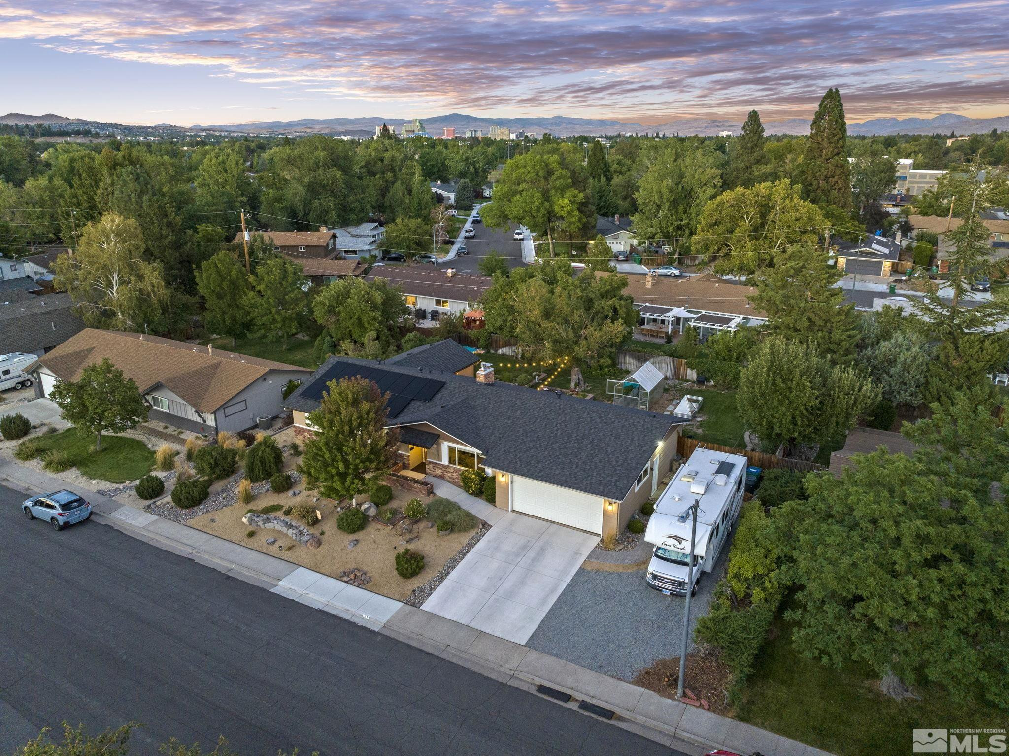 1000 Sumac Street Reno, NV 89509 - Photo 34 of 40 an aerial view of a house with a garden