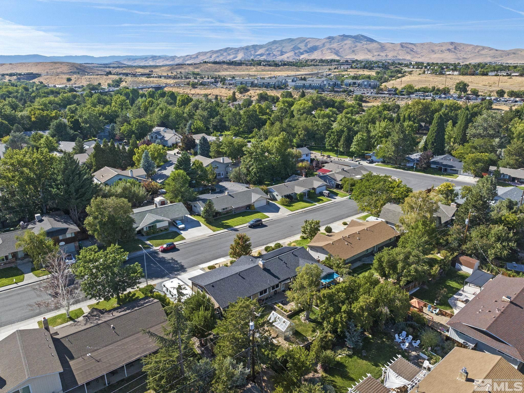 1000 Sumac Street Reno, NV 89509 - Photo 38 of 40 an aerial view of a house with a yard