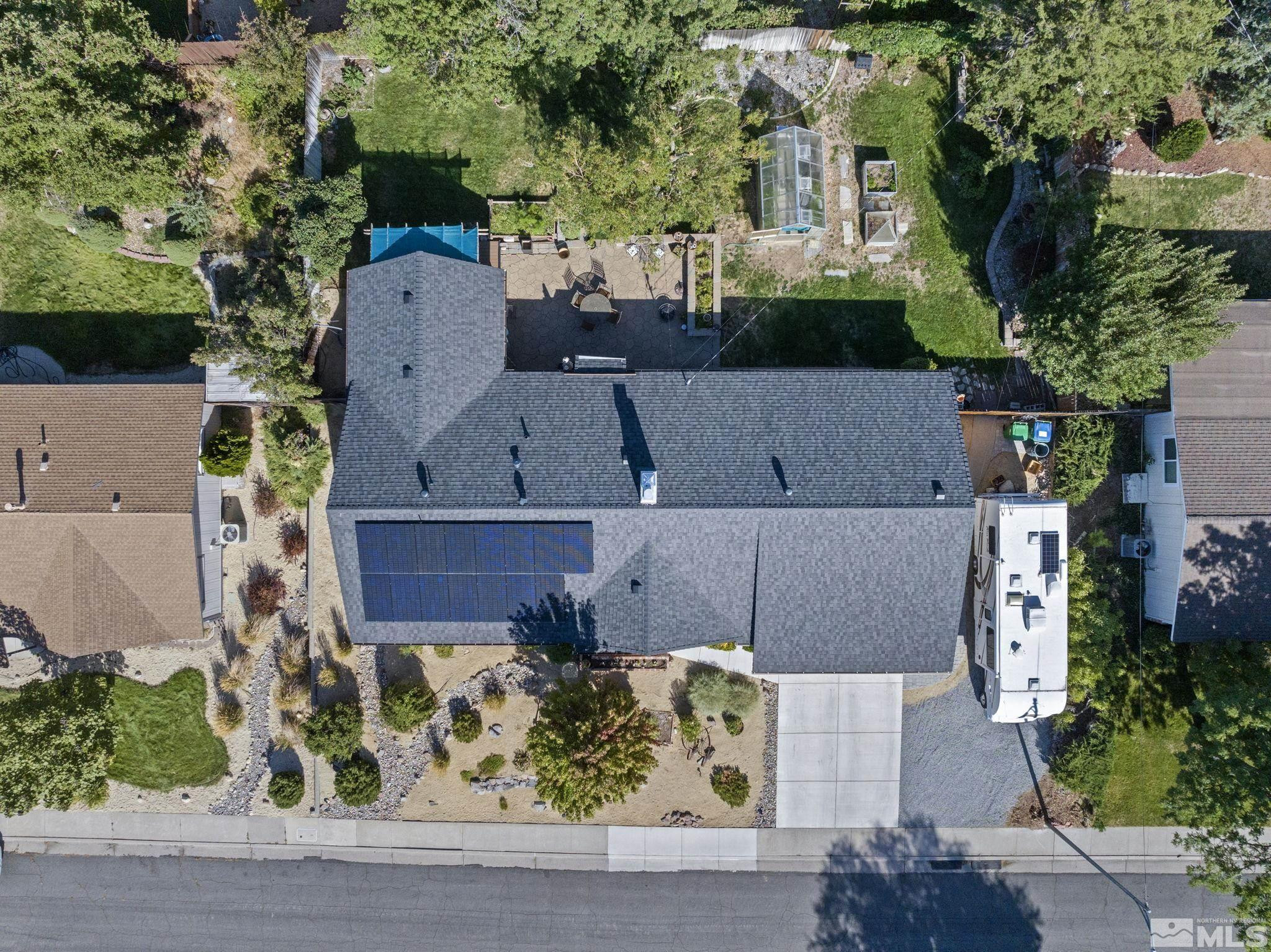 1000 Sumac Street Reno, NV 89509 - Photo 40 of 40 an aerial view of a house with a yard and large tree