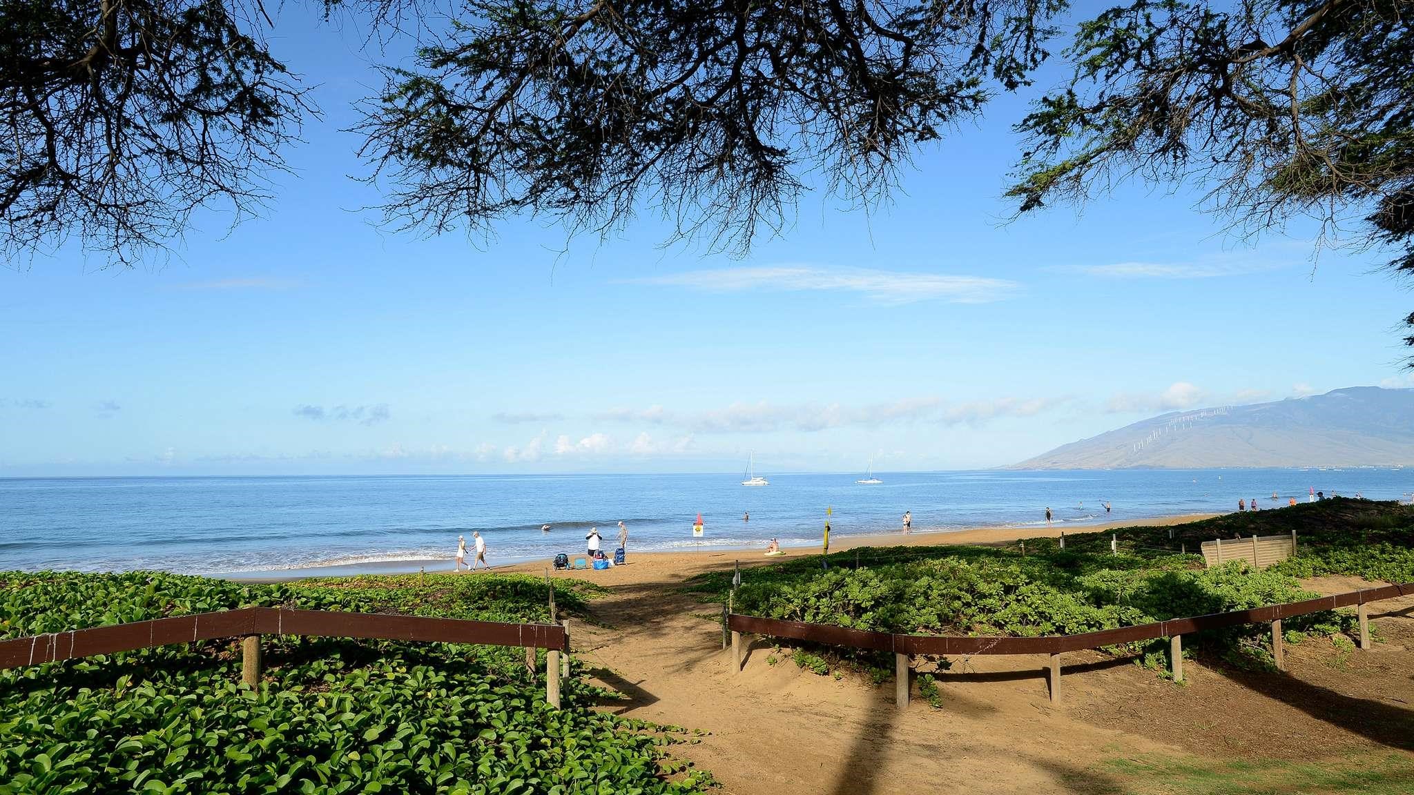 2619 South Kihei Road, Unit 309A Kihei, HI 96753 - Photo 34 of 41 a view of a lake with a beach