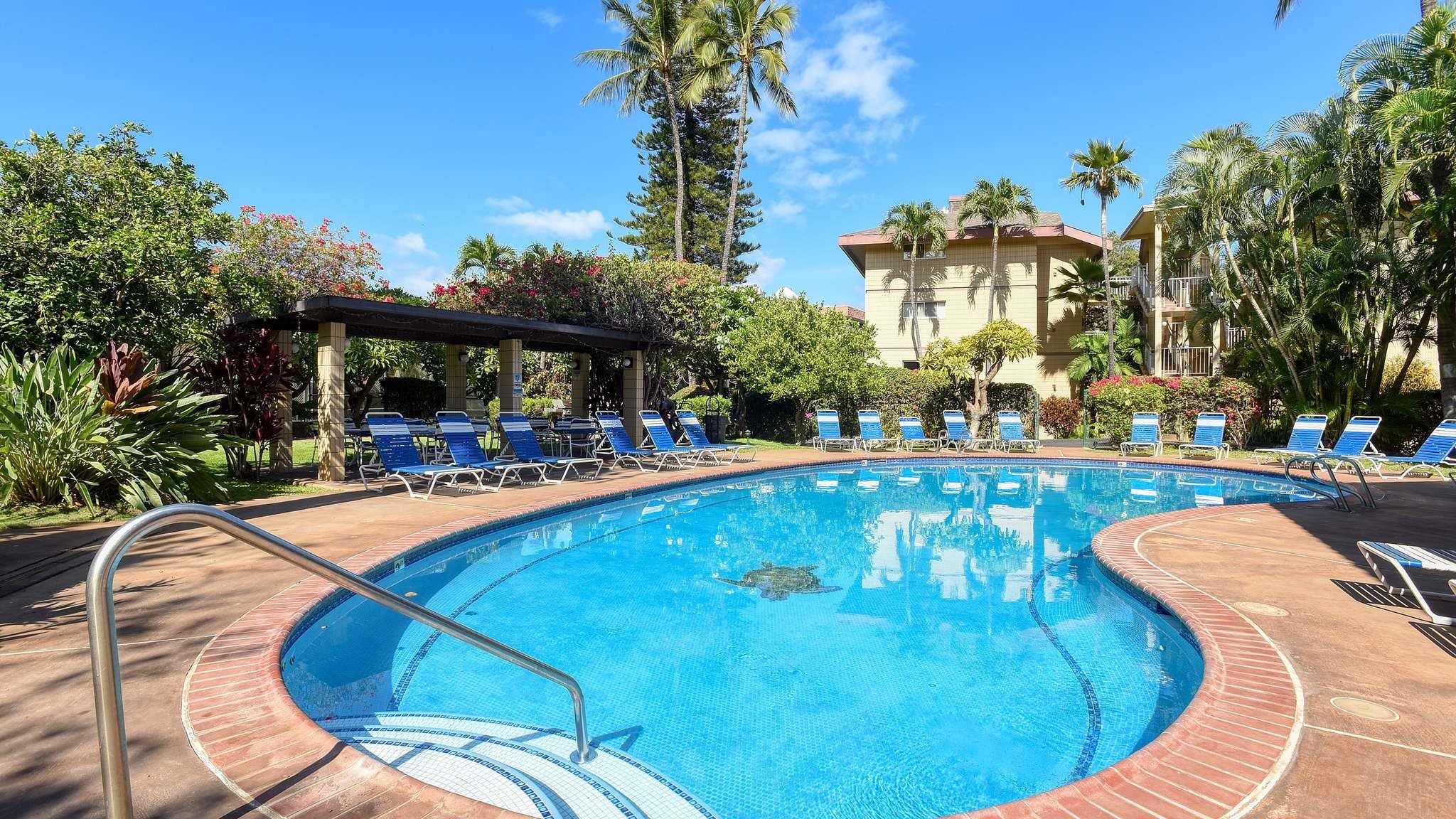 2619 South Kihei Road, Unit 309A Kihei, HI 96753 - Photo 4 of 41 a view of a swimming pool with outdoor seating