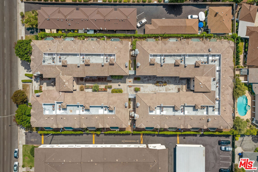 1128 West Duarte Road, Unit A Arcadia, CA 91007 - Photo 27 of 28 an aerial view of residential houses with outdoor space