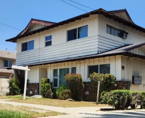 a front view of a house
