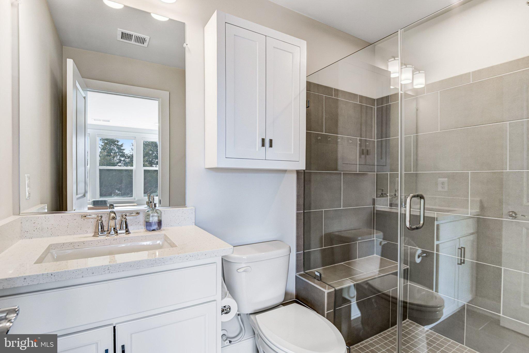 43199 Dogan Rdg Place Centreville, VA 20120 - Photo 47 of 86 Modern bathroom with sleek glass shower.