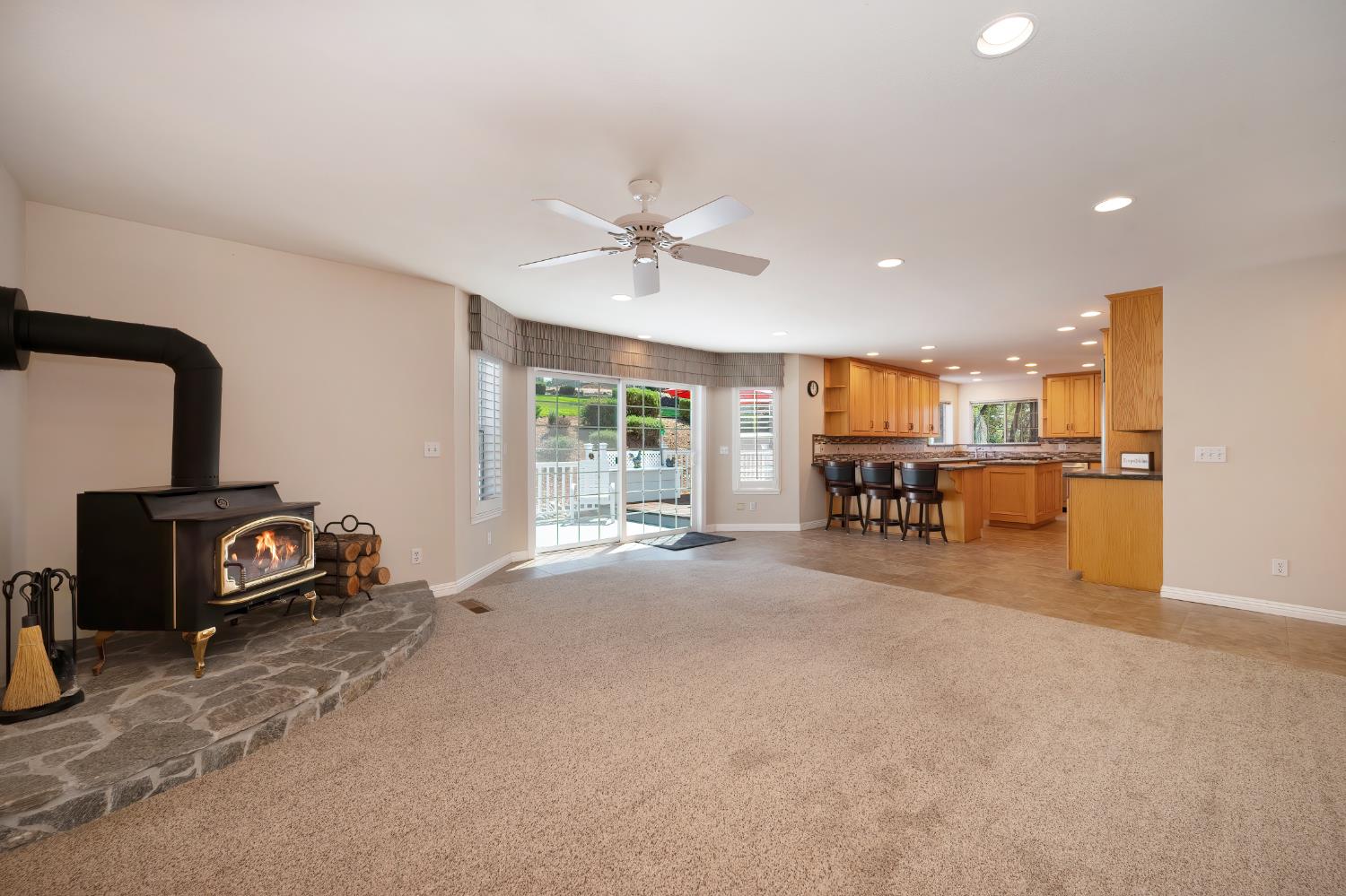 3730 Kimo Way Auburn, CA 95602 - Photo 23 of 75 a view of a livingroom with furniture and a fireplace