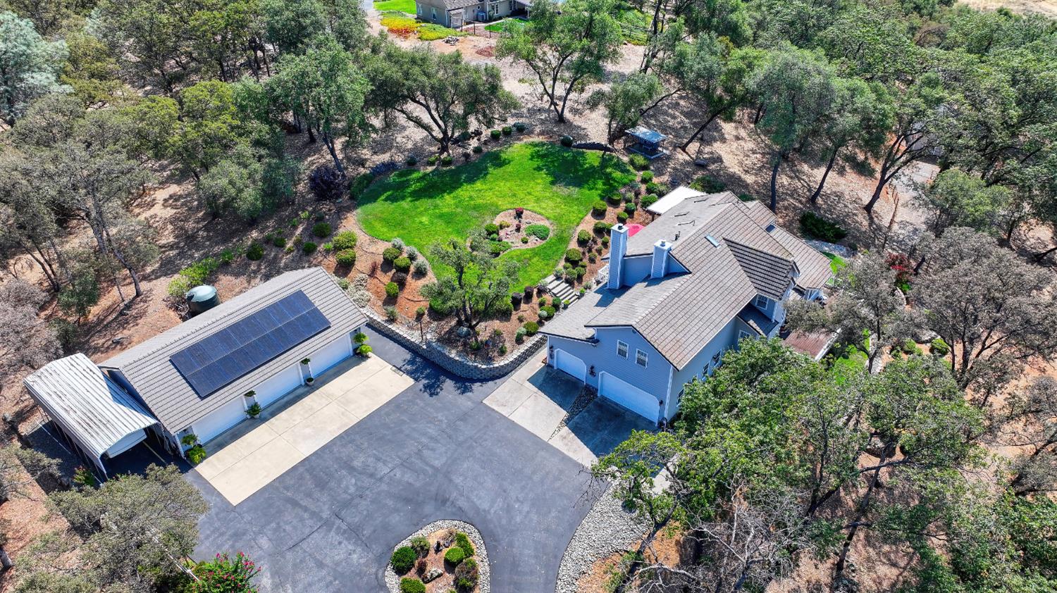 3730 Kimo Way Auburn, CA 95602 - Photo 5 of 75 an aerial view of a house with a yard and a garden