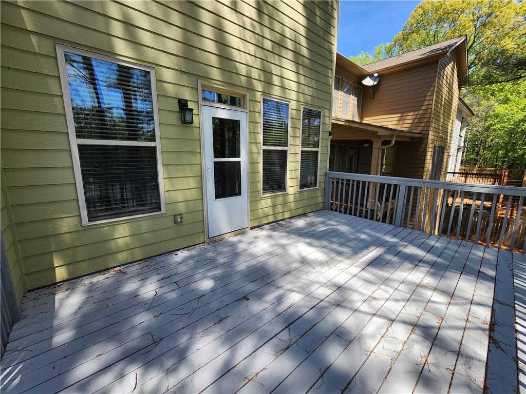 548 Myrtle Trace Lane Suwanee, GA 30024 - Photo 40 of 87 a view of backyard with deck and outdoor space