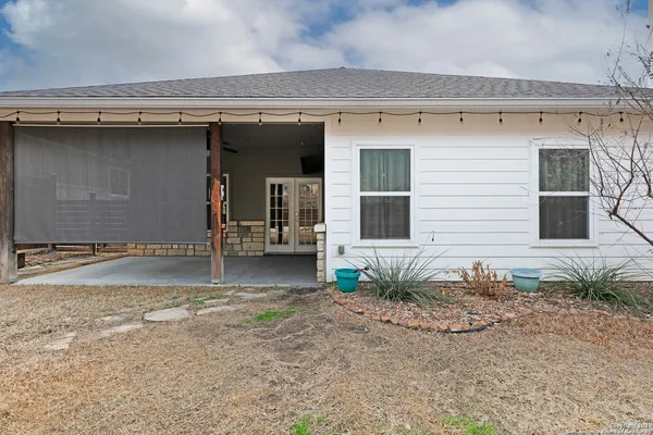 a view of a house with a outdoor space