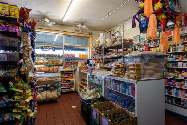 a view of building with outdoor seating