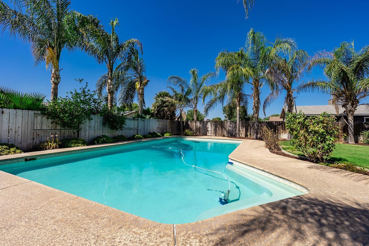 653 Meadow Lane Lemoore, CA 93245 - Photo 29 of 43 a view of a backyard with palm trees
