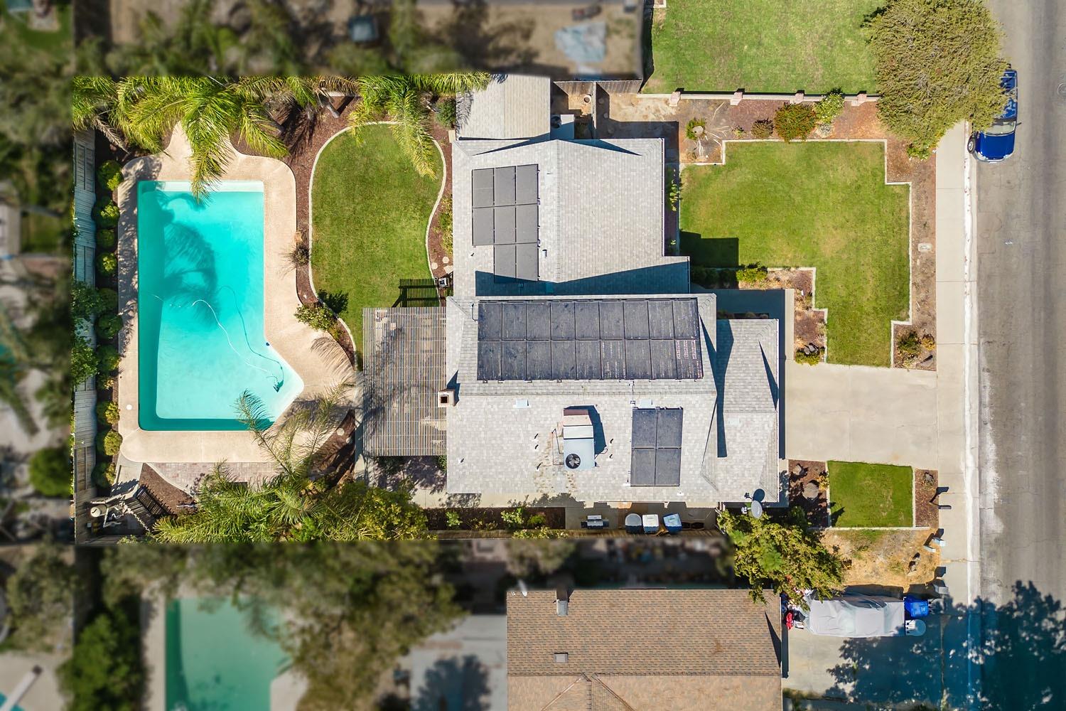 653 Meadow Lane Lemoore, CA 93245 - Photo 36 of 43 an aerial view of a house with a yard