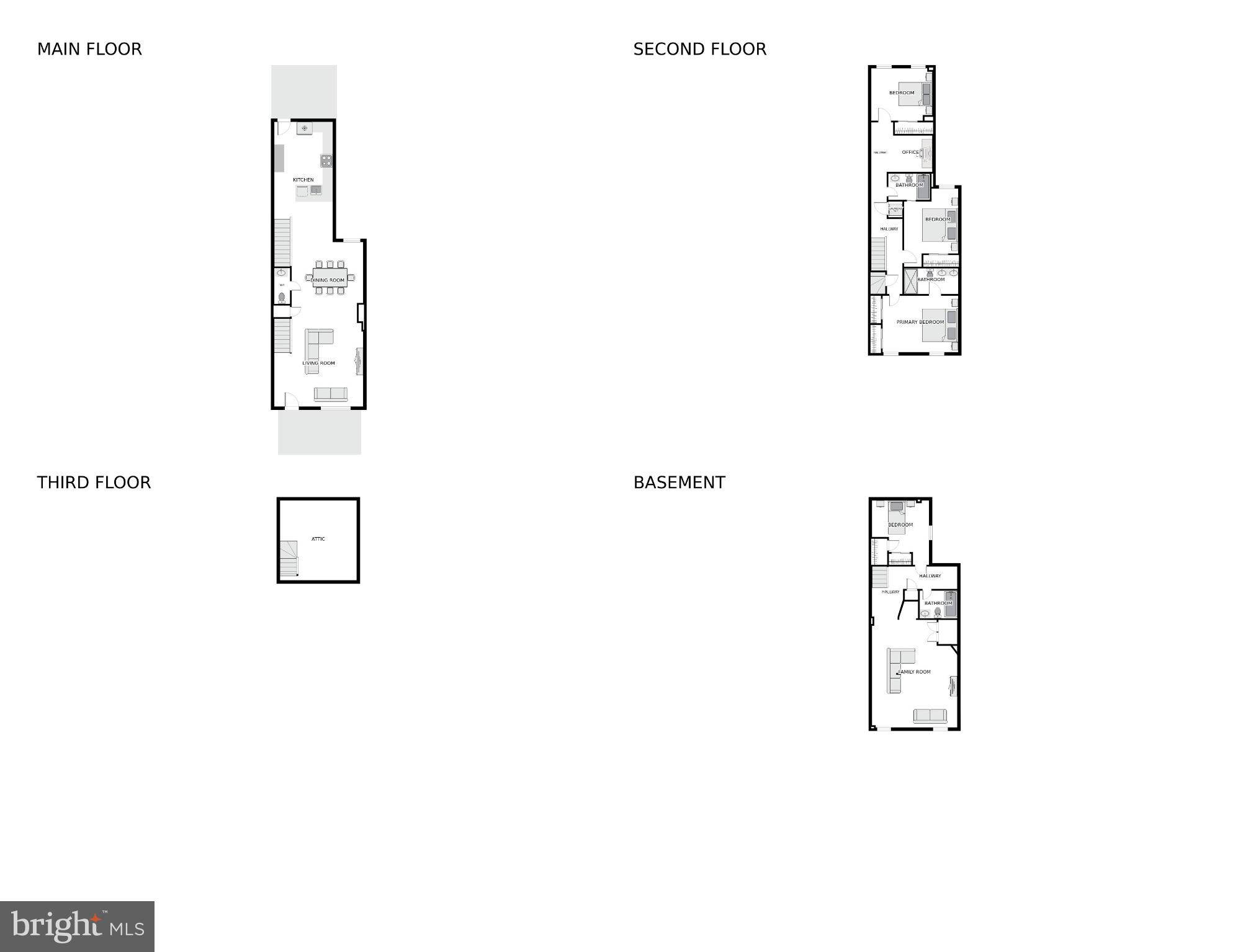 3712 13th Street Northwest Washington, DC 20010 - Photo 35 of 35 Stylish multi-level home layout design.