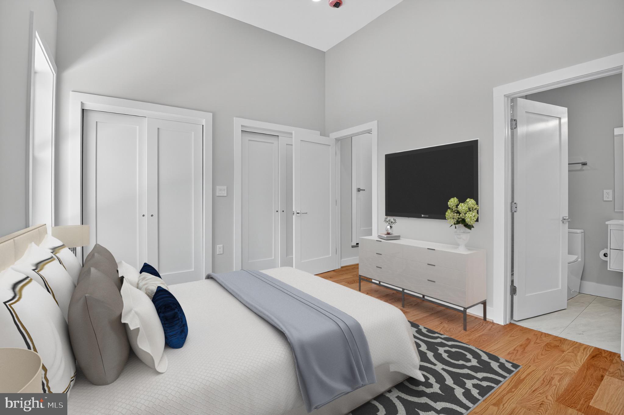 3712 13th Street Northwest Washington, DC 20010 - Photo 6 of 35 Modern bedroom with stylish design elements.