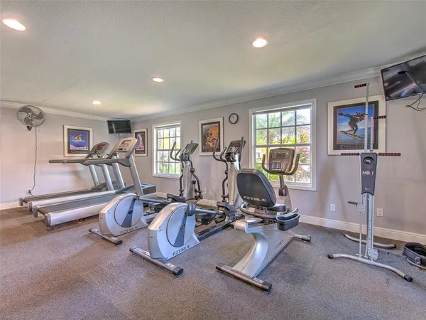 a view of a lake with a big yard