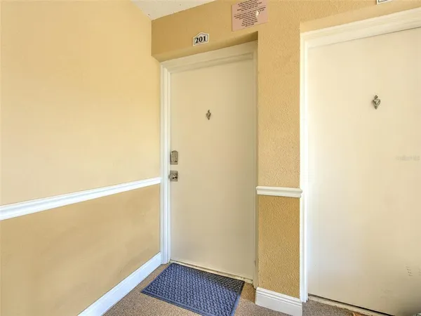 a view of front door