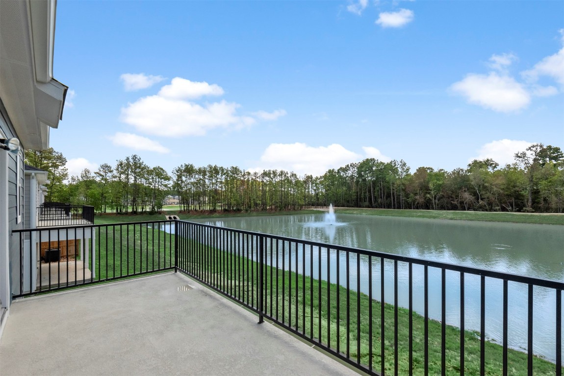 View from large second story balcony.