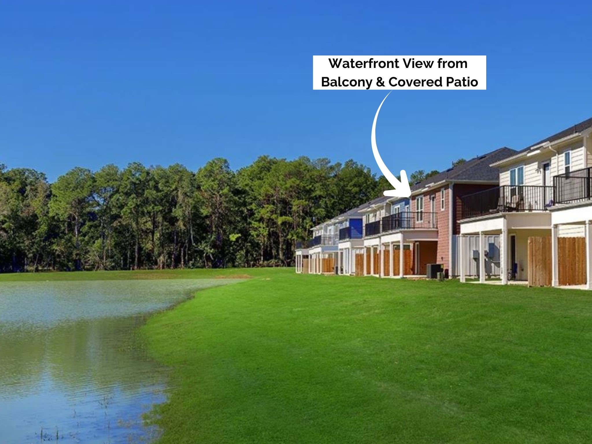 15770 Old Conroe Road, Unit 15003 Conroe, TX 77384 - Photo 3 of 16 Backs to a peaceful waterfront view.