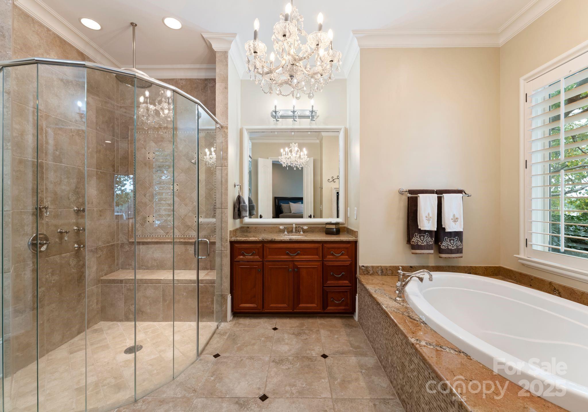 115 Emerald Point Lane Mooresville, NC 28117 - Photo 16 of 38 a spacious bathroom with a tub sink and mirror