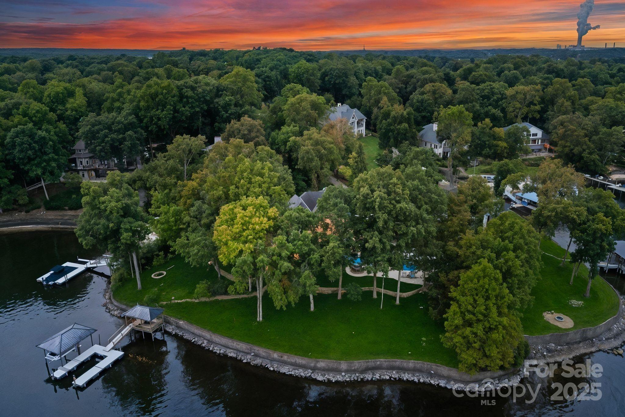 115 Emerald Point Lane Mooresville, NC 28117 - Photo 3 of 38 an aerial view of a house with a garden and trees