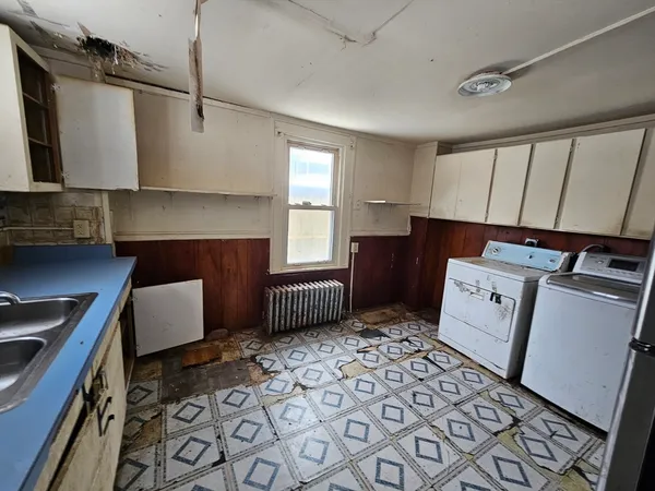 a view of a room with window