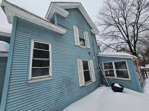 a view of a door of the house