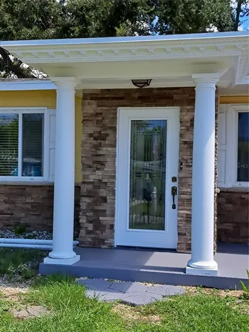 a front view of a house