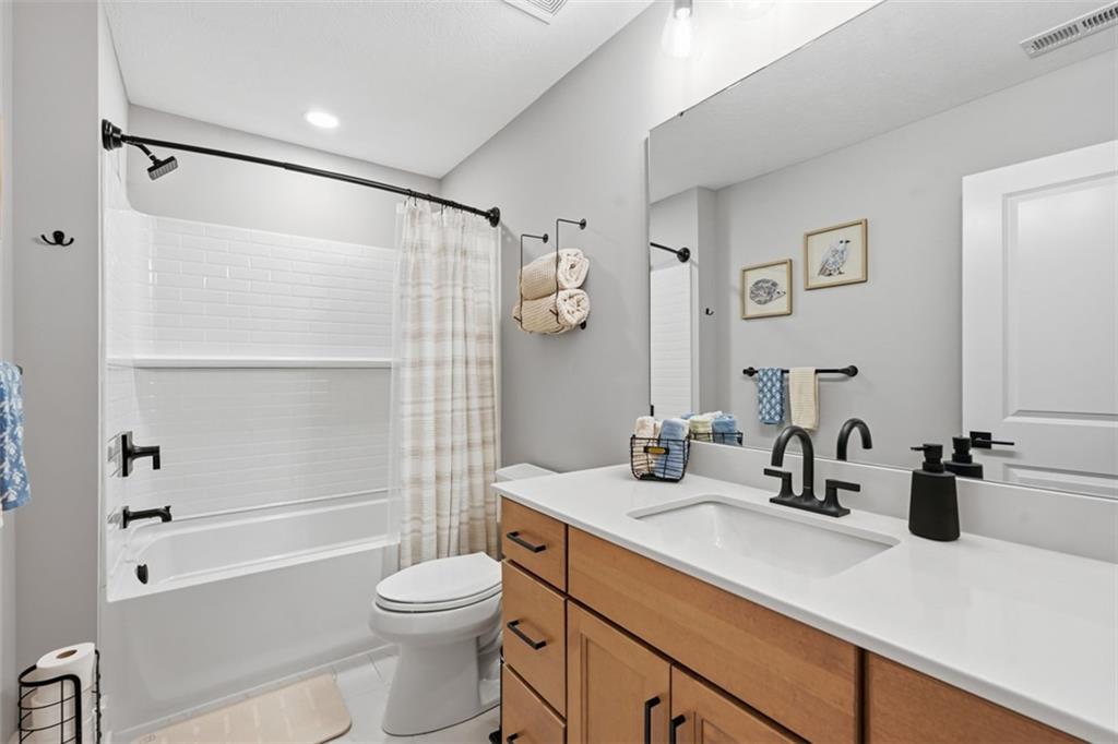 146 Enclave Drive Mars, PA 16046 - Photo 23 of 48 a bathroom with a sink a toilet and shower