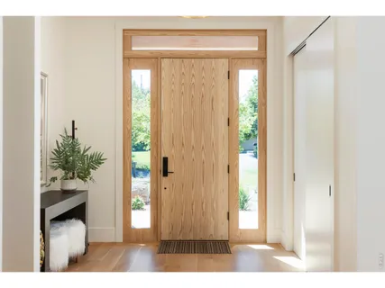 a view of a room that has a window in it