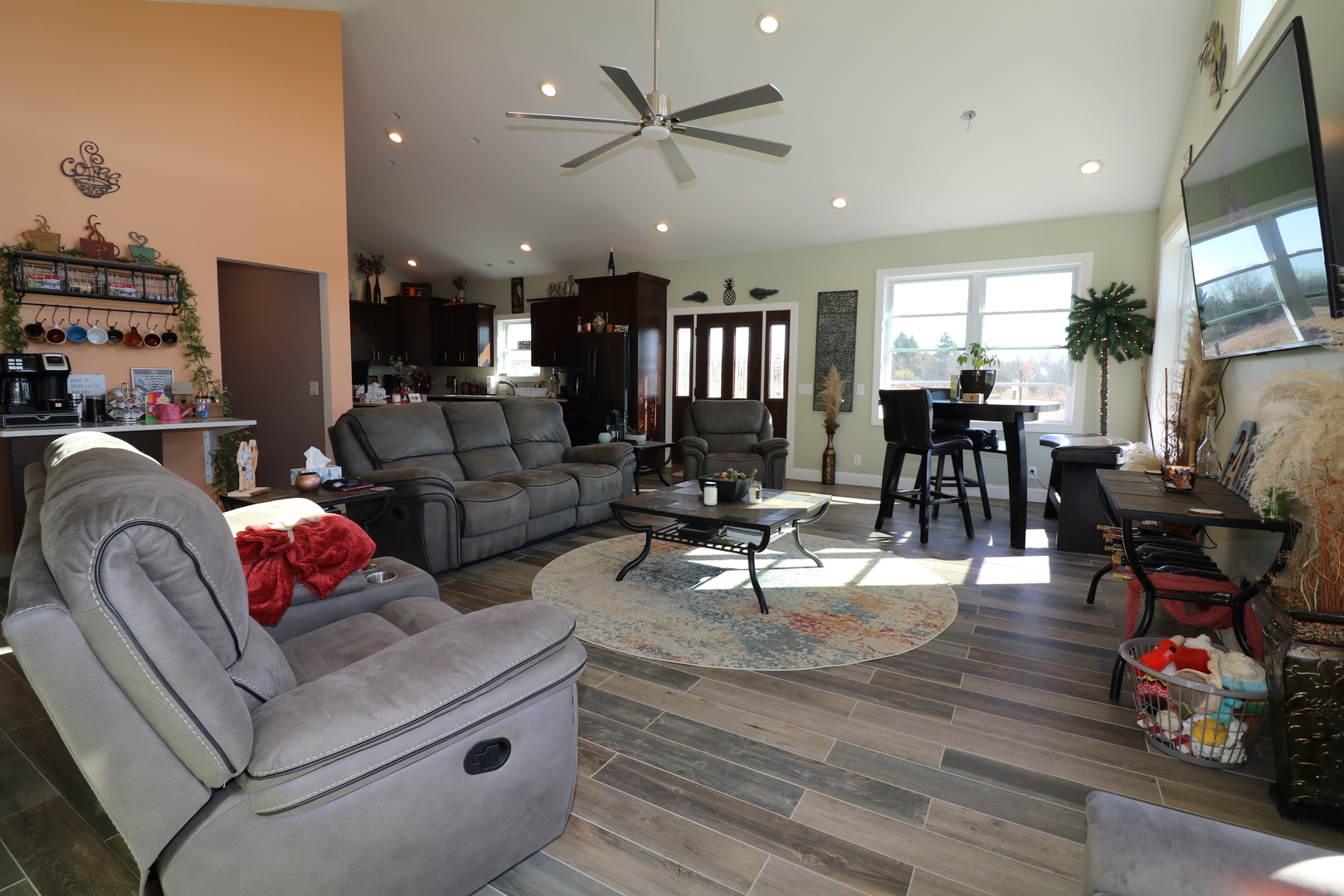 10865 Lake Road Dewitt, IL 61735 - Photo 8 of 35 a living room with furniture and wooden floor