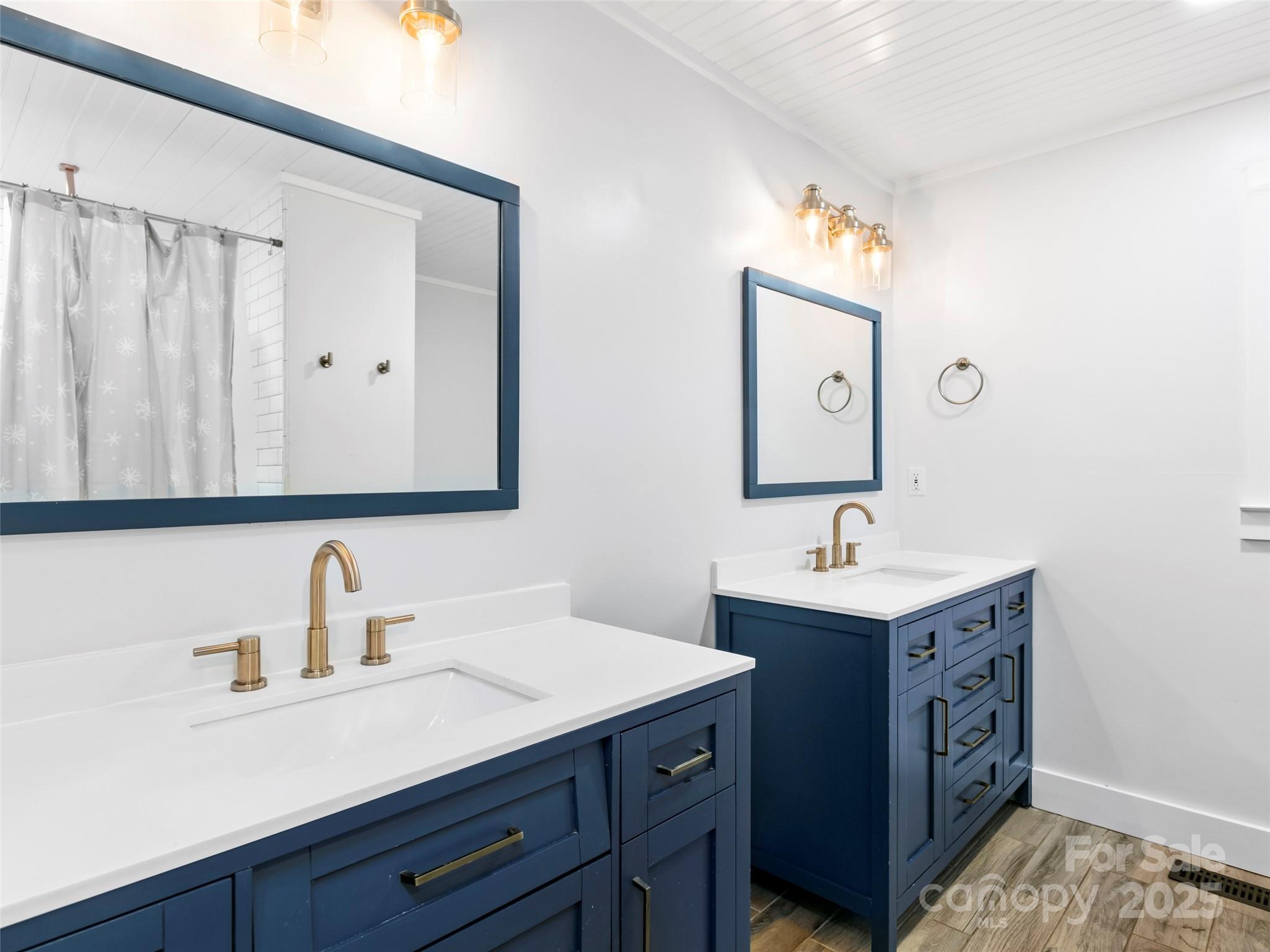 373 Vineyard Road Tryon, NC 28782 - Photo 18 of 46 a bathroom with a sink and a mirror