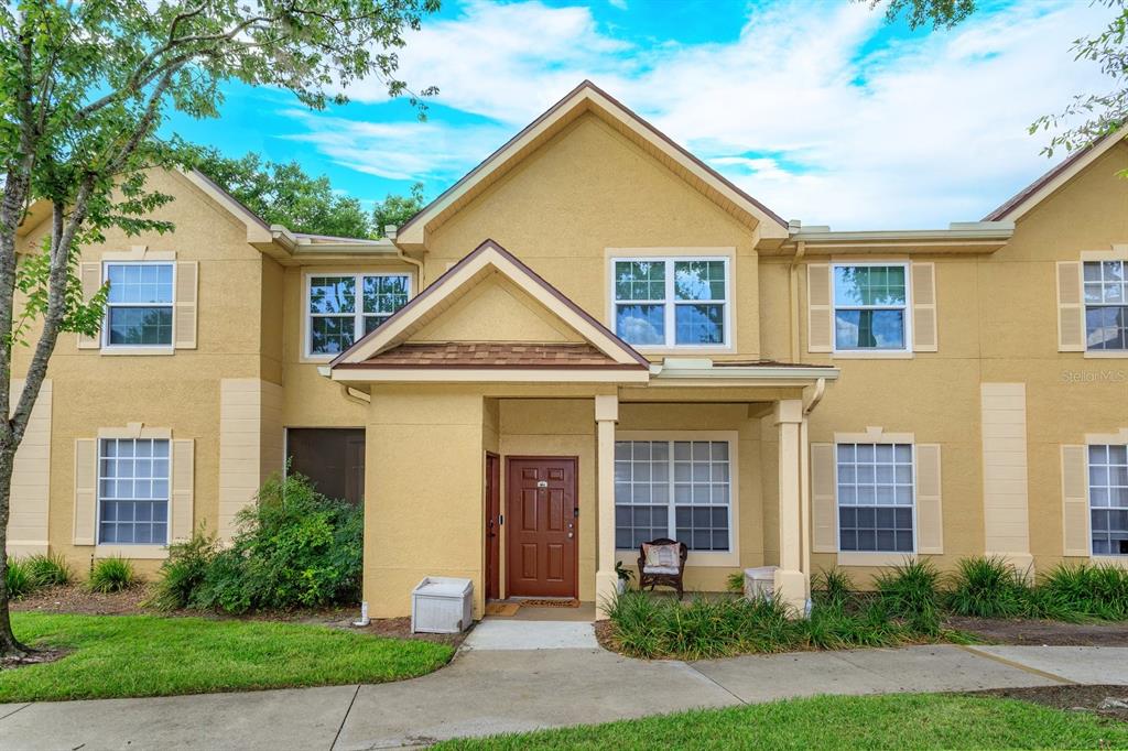 front view of a house and a yard