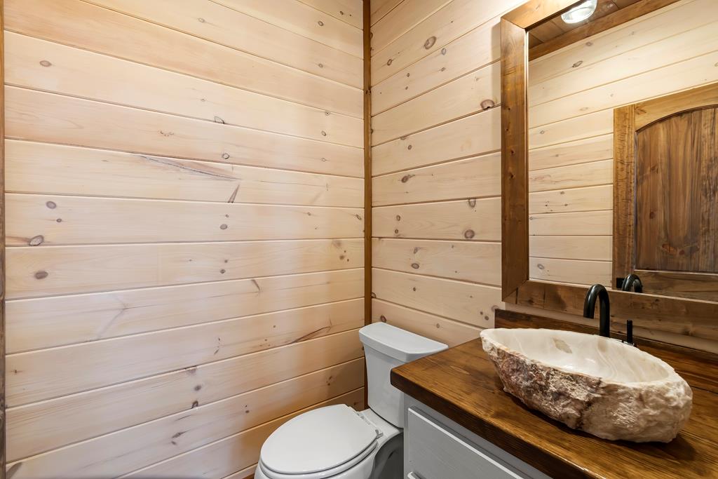 470 Skylight Drive Blue Ridge, GA 30513 - Photo 23 of 83 a bathroom with a sink toilet and shower
