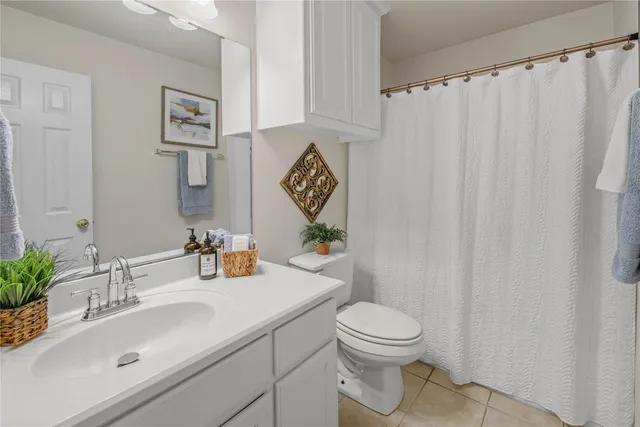 a bathroom with a toilet sink and vanity