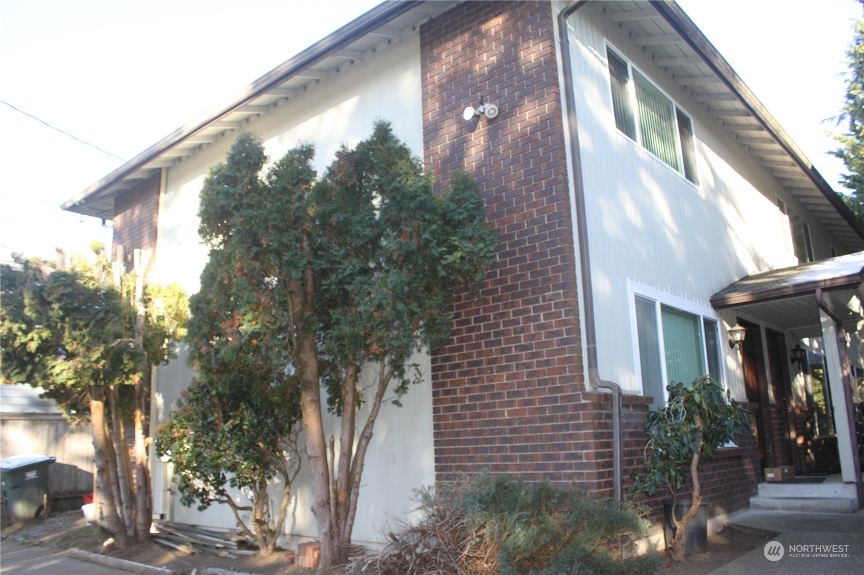 a view of a building from a street