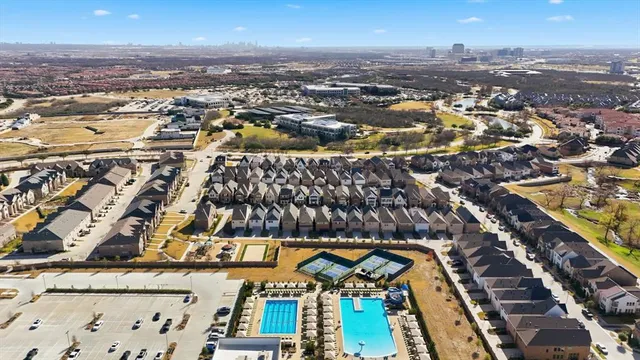 an aerial view of multiple house